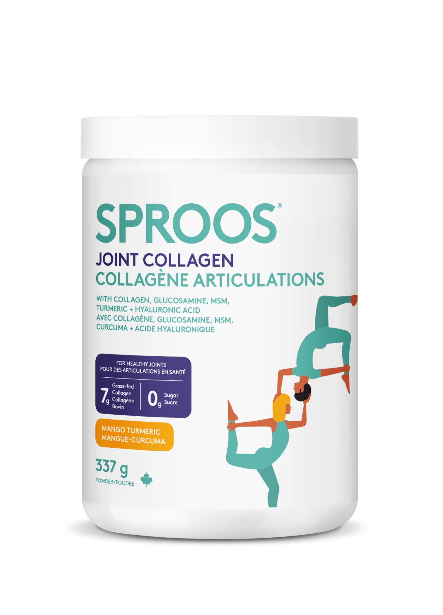 Sproos Joint Collagen (MANGO TURMERIC) - Tub (337g/18 servings)