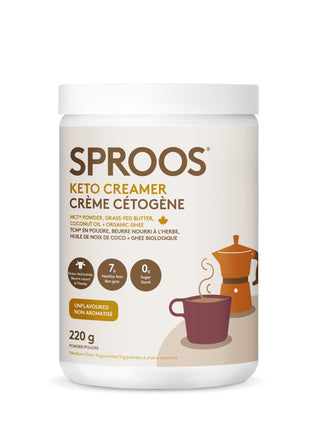 Sproos MCT Keto Creamer (220g/22 Servings) *NEW Formulation
